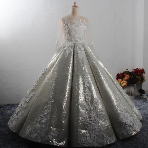 girl's dresses stunning girls long sleeve sheer neck little princess birthday dress wedding party gowns children, Red;yellow
girl's dresses stunning girls long sleeve sheer neck little princess birthday dress wedding party gowns children, Red;yellow