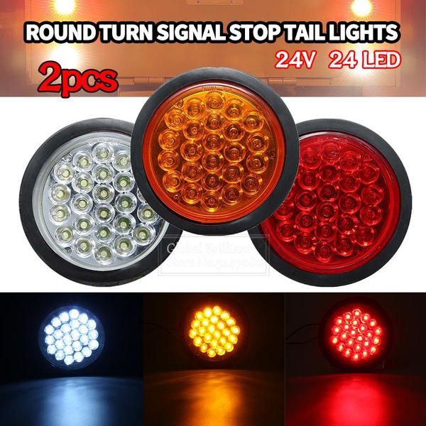 emergency lights 2x 24v 24 led car rear tail light brake smarker indicator truck trailer round reflector signal red yellow white
emergency lights 2x 24v 24 led car rear tail light brake smarker indicator truck trailer round reflector signal red yellow white