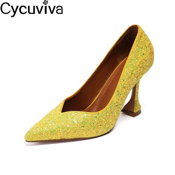 dress shoes sequins cup heels women pumps pointed toe high woman runway crystal slip on party wedding femme, Black
dress shoes sequins cup heels women pumps pointed toe high woman runway crystal slip on party wedding femme, Black