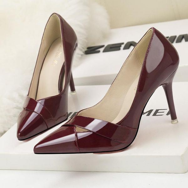 dress shoes women patent leather high gladiator heel walking zapatos slim shallow point toe ladies pumps comfy insole pump, Black
dress shoes women patent leather high gladiator heel walking zapatos slim shallow point toe ladies pumps comfy insole pump, Black