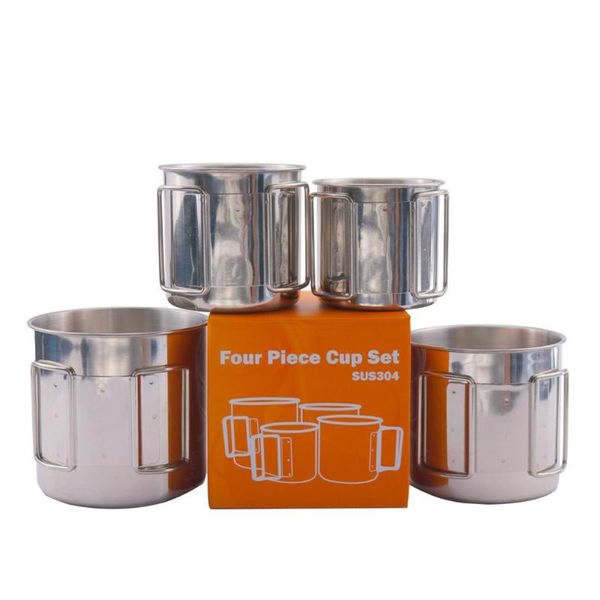 water bottle 4 pcs camping cups kits stackable drinking mugs with foldable handles stainless steel outdoor hiking picnic cookware
water bottle 4 pcs camping cups kits stackable drinking mugs with foldable handles stainless steel outdoor hiking picnic cookware