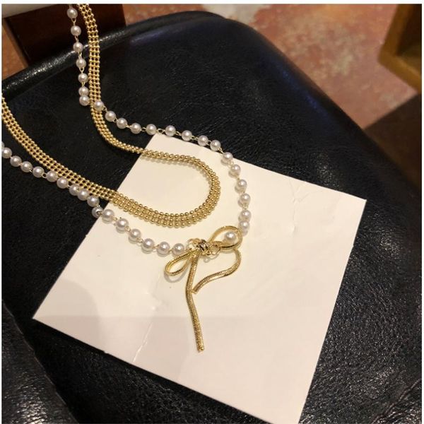 chains delicate jewelry bowknot pendant necklace design simulated pearl chain selling for girl fine accessories, Silver
chains delicate jewelry bowknot pendant necklace design simulated pearl chain selling for girl fine accessories, Silver