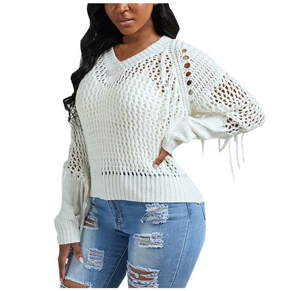 lady tassel sweater women autumn winter sweaters fashion streetwear off-the-shoulder turtleneck hollow out knit women's, White;black
lady tassel sweater women autumn winter sweaters fashion streetwear off-the-shoulder turtleneck hollow out knit women's, White;black