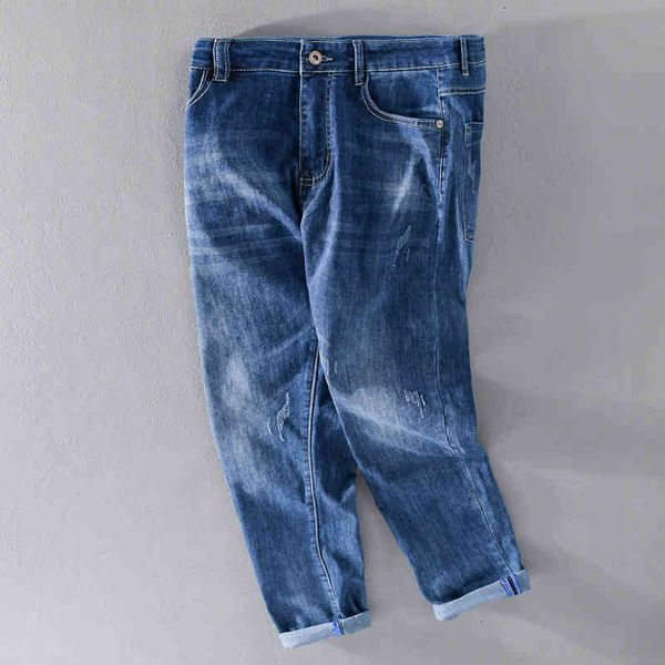 men's jeans spring ankle-length pants cotton casual stretch denim trousers for men fashion comfortable pantalones un pantalon ipg1, Blue
men's jeans spring ankle-length pants cotton casual stretch denim trousers for men fashion comfortable pantalones un pantalon ipg1, Blue
