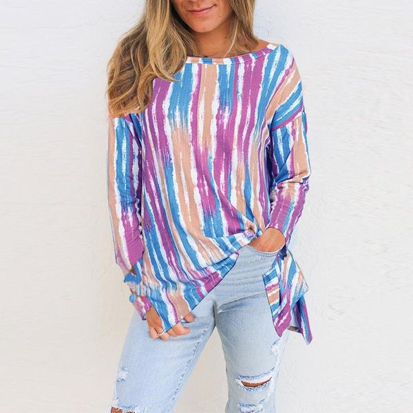 tie dye striped casual long t shirt autumn plus size women candy color print sleeve t-shirts 3xl 4xl 5xl femme women's t-shirt, White
tie dye striped casual long t shirt autumn plus size women candy color print sleeve t-shirts 3xl 4xl 5xl femme women's t-shirt, White