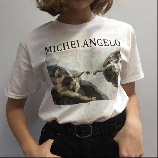 harajuku michelangelo vintage oil women t shirt print kawaii fashion ulzzang tumblr casual cappella sistina, White
harajuku michelangelo vintage oil women t shirt print kawaii fashion ulzzang tumblr casual cappella sistina, White