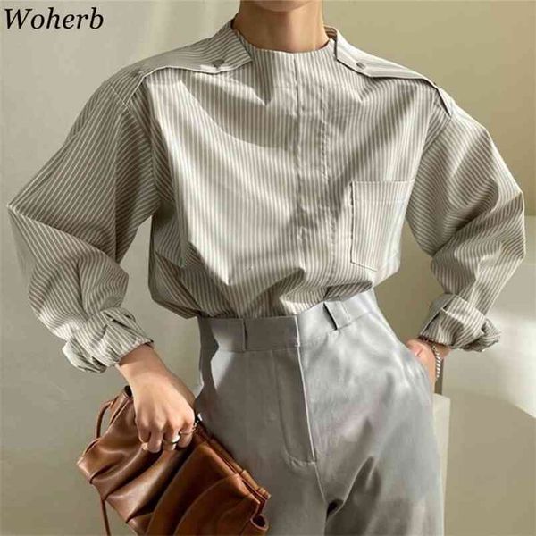 spring korean chic casual women blouses patchwork striped lantern sleeve fashion elegant shirts blusas mujer 210519, White
spring korean chic casual women blouses patchwork striped lantern sleeve fashion elegant shirts blusas mujer 210519, White