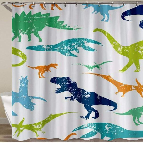 shower curtain,colorful kid cartoon jurassic children dino themed,polyester fabric waterproof bath curtains hooks included - 72
shower curtain,colorful kid cartoon jurassic children dino themed,polyester fabric waterproof bath curtains hooks included - 72