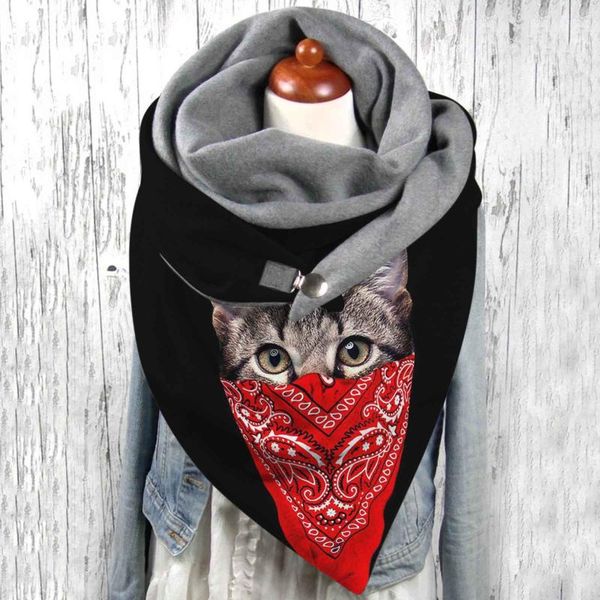 scarves ashion winter for ladies women cartoon cat printing button soft wrap casual warm shawls cotton scarf foulard, Blue;gray
scarves ashion winter for ladies women cartoon cat printing button soft wrap casual warm shawls cotton scarf foulard, Blue;gray