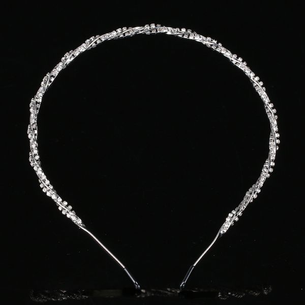 new hair accessories hairband alloy wave inlaid diamond headdress single layer headband women's headband, Silver
new hair accessories hairband alloy wave inlaid diamond headdress single layer headband women's headband, Silver