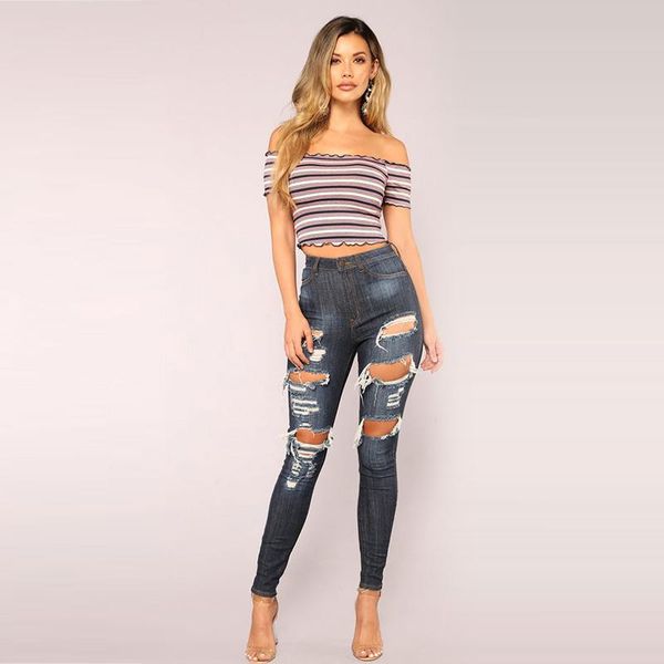 europe and the united states 2021 summer casual fashion jeans for women with ripped feet women's, Blue
europe and the united states 2021 summer casual fashion jeans for women with ripped feet women's, Blue
