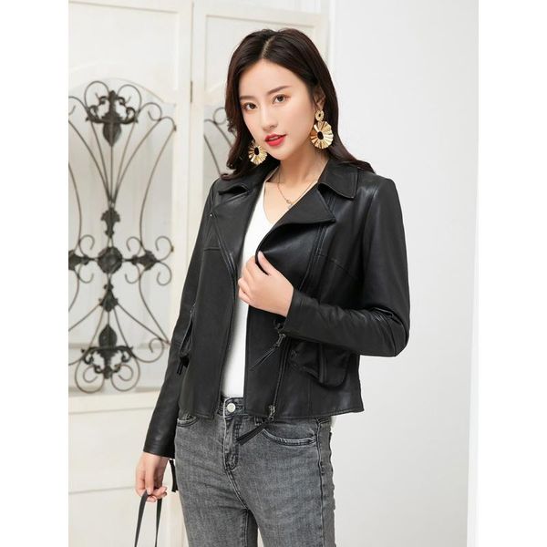 women's leather & faux ptslan 2021 natural genuine good quality motorcycle jacket p7039, Black
women's leather & faux ptslan 2021 natural genuine good quality motorcycle jacket p7039, Black