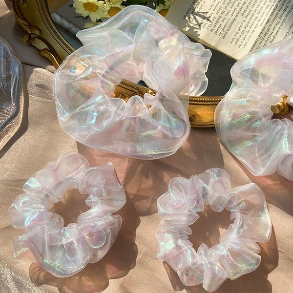 super fairy mermaid large intestine hair circle girl's heart dream yarn horsetail rope net red same hairstyle girl, Pink
super fairy mermaid large intestine hair circle girl's heart dream yarn horsetail rope net red same hairstyle girl, Pink