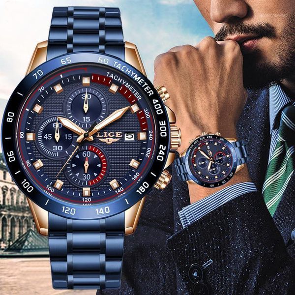 wristwatches 2021 lige blue fashion business clock mens watches all steel waterproof quartz gold watch relogio masculino, Slivery;brown
wristwatches 2021 lige blue fashion business clock mens watches all steel waterproof quartz gold watch relogio masculino, Slivery;brown
