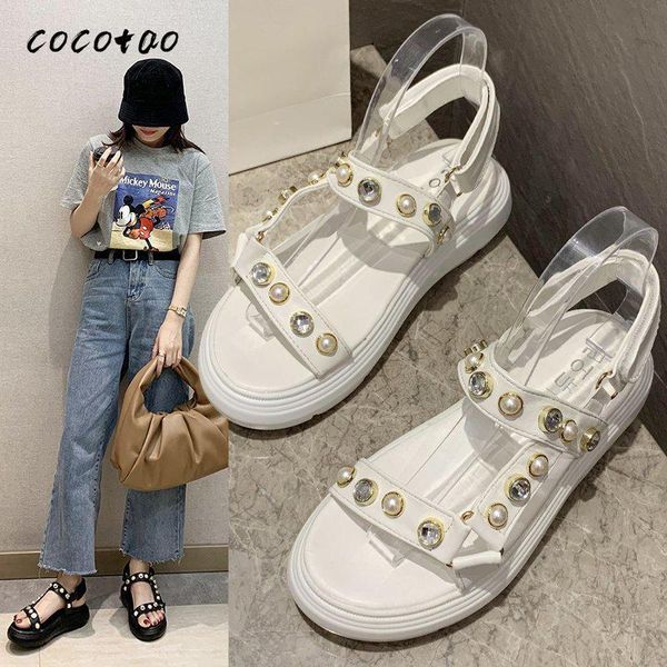 sandals female ins tide summer women's shoes 2021 student wild fashion thick bottom pearl fairy roman, Black
sandals female ins tide summer women's shoes 2021 student wild fashion thick bottom pearl fairy roman, Black