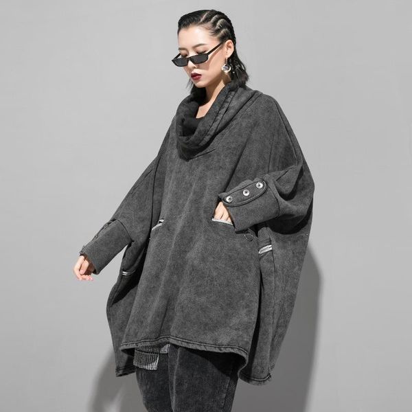women's hoodies & sweatshirts korean style women winter gray plus size pullover scarf collar sweatshirt pocket batwings sleeve lady loo, Black
women's hoodies & sweatshirts korean style women winter gray plus size pullover scarf collar sweatshirt pocket batwings sleeve lady loo, Black