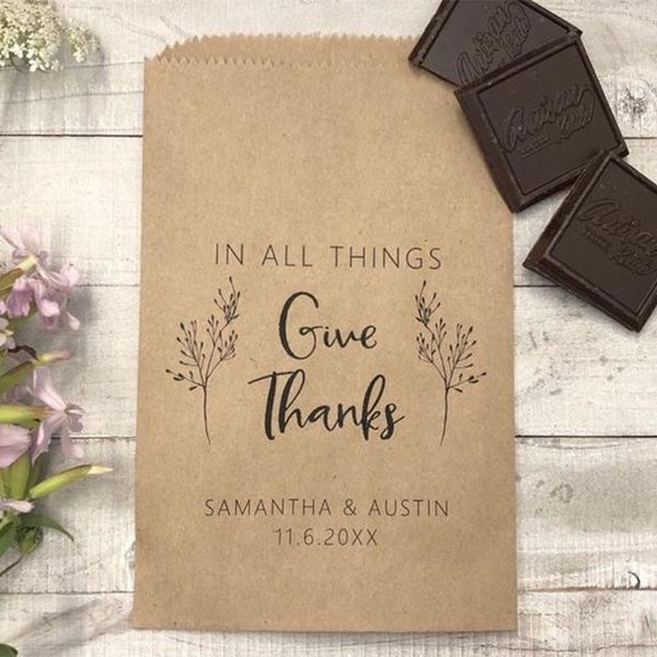 gift wrap custom give thanks wedding favors - printed favor bags recycled treat bag goodie bridal shower
gift wrap custom give thanks wedding favors - printed favor bags recycled treat bag goodie bridal shower