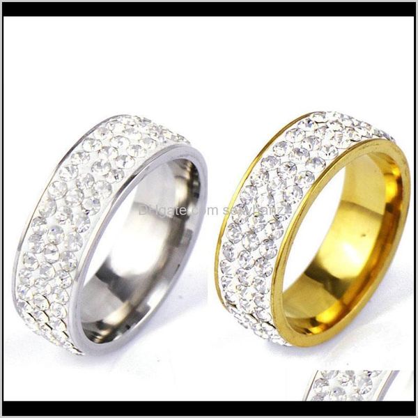 cluster titanium 3 rows crystal diamond gold finger rings couple ring band women men friend lovers wedding jewelry drop qnc xgosy, Golden;silver
cluster titanium 3 rows crystal diamond gold finger rings couple ring band women men friend lovers wedding jewelry drop qnc xgosy, Golden;silver