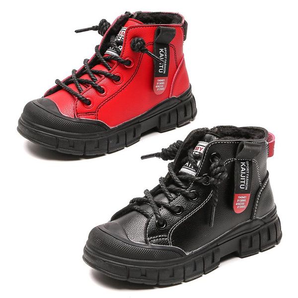 children casual shoes autumn winter boots boys fashion leather soft antislip girls 21-37 sport running, Black;grey
children casual shoes autumn winter boots boys fashion leather soft antislip girls 21-37 sport running, Black;grey
