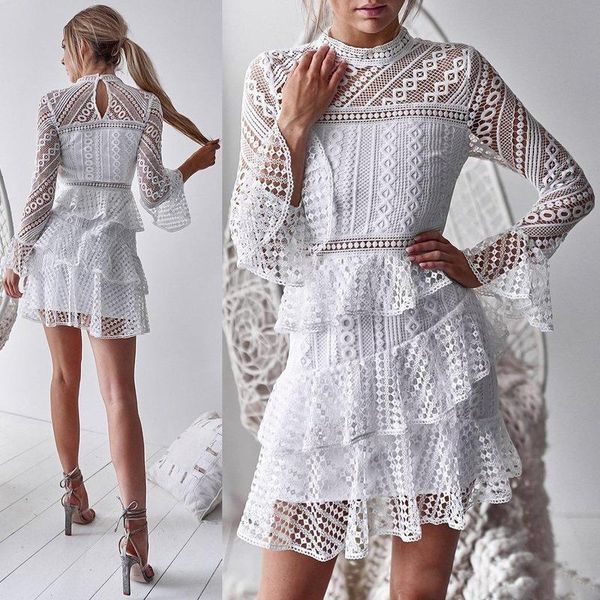 casual dresses donsignet autumn winter woman dress fashion flare sleeve lace for women party, Black;gray
casual dresses donsignet autumn winter woman dress fashion flare sleeve lace for women party, Black;gray