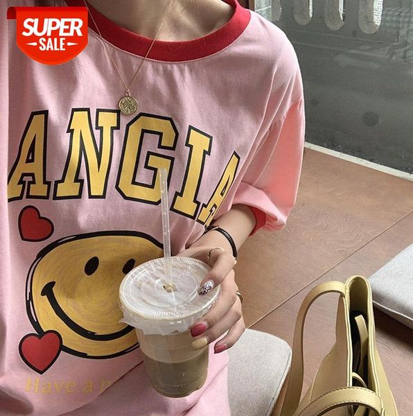 huang zheng letter printed short-sleeved t-shirt female korean style loose cute age-reducing casual t28634 #b62j, Black;gray
huang zheng letter printed short-sleeved t-shirt female korean style loose cute age-reducing casual t28634 #b62j, Black;gray