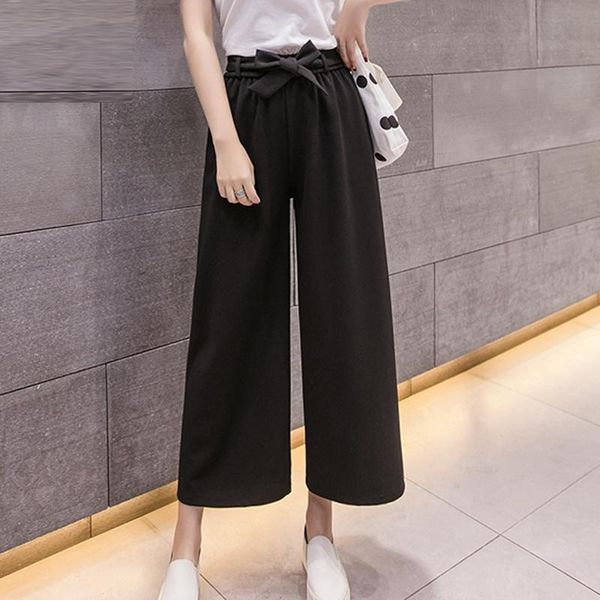 women's pants & capris 2021 women casual loose wide leg womens elegant fashion preppy style trousers female pure color females palazzo, Black;white
women's pants & capris 2021 women casual loose wide leg womens elegant fashion preppy style trousers female pure color females palazzo, Black;white