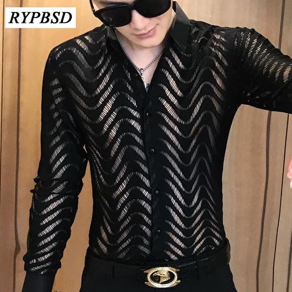 transparent men summer long sleeve lace shirt hollow camisa hombre black mens causal shirts slim fit dress party tuxedo men's casual, White;black
transparent men summer long sleeve lace shirt hollow camisa hombre black mens causal shirts slim fit dress party tuxedo men's casual, White;black