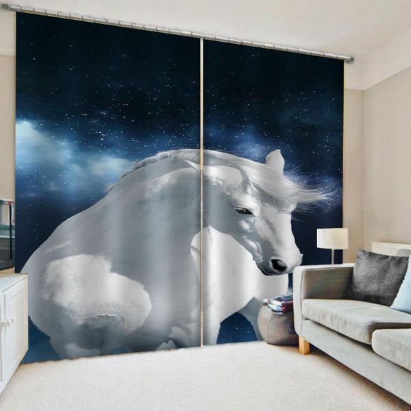 curtain printing blockout polyester white horse curtains 3d window for living room office bedroom & drapes
curtain printing blockout polyester white horse curtains 3d window for living room office bedroom & drapes