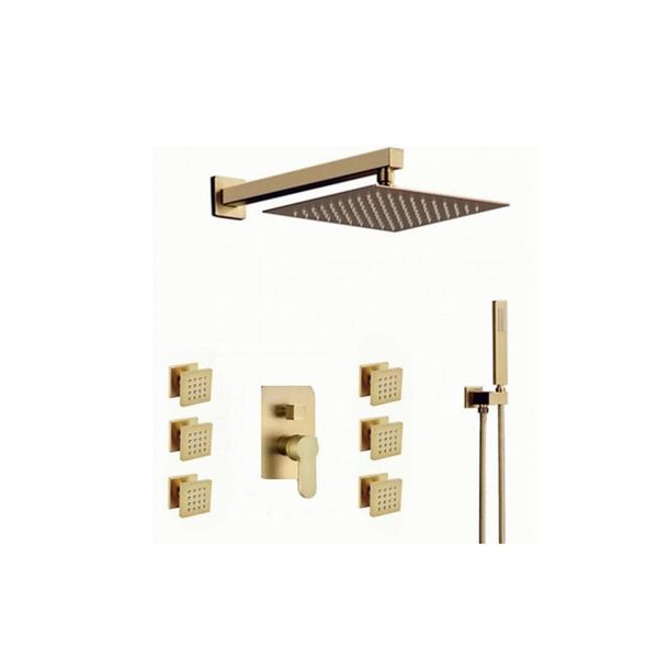 brass brushed gold 1-3 functions rain shower faucet set wall mounted arm diverter mixer tap handheld spray bathroom sets
brass brushed gold 1-3 functions rain shower faucet set wall mounted arm diverter mixer tap handheld spray bathroom sets