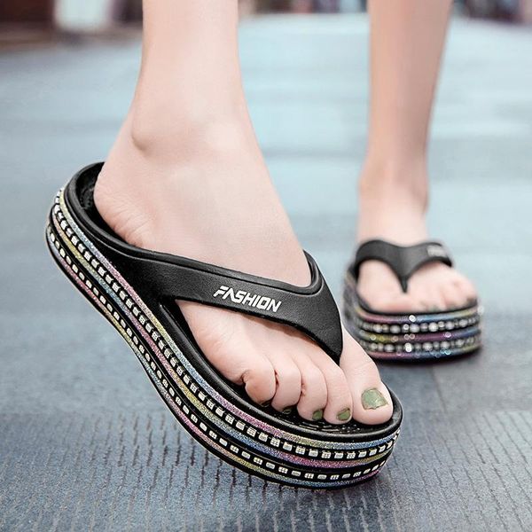 slippers women flip flops summer platform sandals outdoor anti-slip beach shoes casual solid color thick sole slipper, Black
slippers women flip flops summer platform sandals outdoor anti-slip beach shoes casual solid color thick sole slipper, Black
