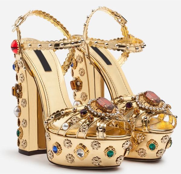 sandals real pos woman court luxury colorful diamonds beading high platform chunky heel sandal rhinestones gold, Black
sandals real pos woman court luxury colorful diamonds beading high platform chunky heel sandal rhinestones gold, Black