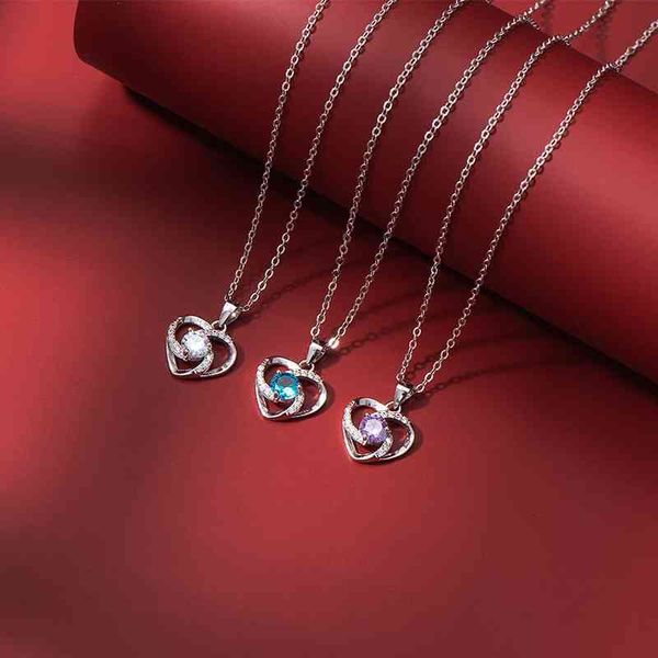 s925 sterling silver love pendant japanese and korean color zircon necklace women's new accessories, Black
s925 sterling silver love pendant japanese and korean color zircon necklace women's new accessories, Black