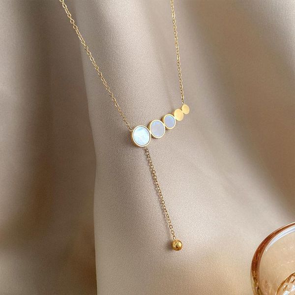 pendant necklaces simple bead titanium steel fashion jewelry choker stainless necklace nice gift for women girl 2000s aesthetic, Silver
pendant necklaces simple bead titanium steel fashion jewelry choker stainless necklace nice gift for women girl 2000s aesthetic, Silver