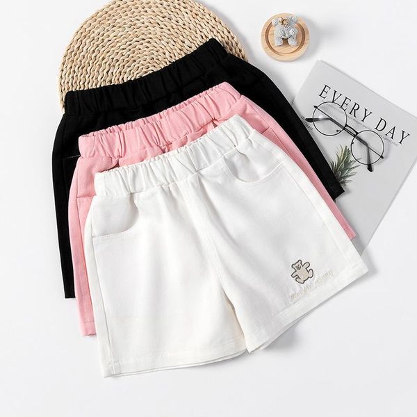 girls embroidery denim shorts 2021 summer children's high waist loose pants thin kids teenage, Black
girls embroidery denim shorts 2021 summer children's high waist loose pants thin kids teenage, Black