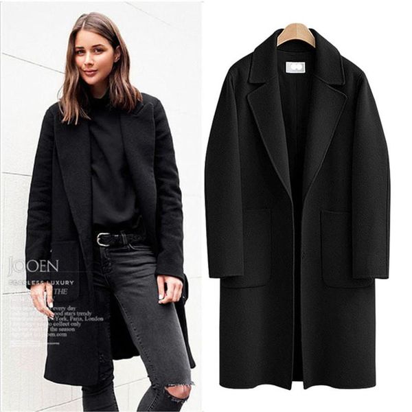 women's wool & blends plus size winter thick long black coat women simple retro woolen ladies manteau femme cappotto donna winterjas da
women's wool & blends plus size winter thick long black coat women simple retro woolen ladies manteau femme cappotto donna winterjas da