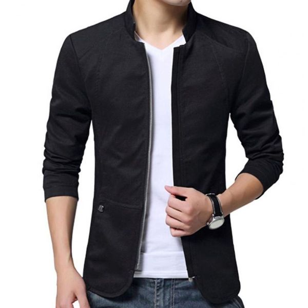 men's sweaters mens jacket fashion solid standing collar coats men slim fit business casual jackets clothing plus size, White;black
men's sweaters mens jacket fashion solid standing collar coats men slim fit business casual jackets clothing plus size, White;black