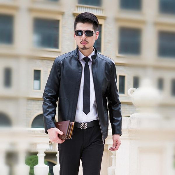 men's fur & faux 2021 genuine leather jacket men design stand collar male casual motorcycle mens fashion jackets, Black
men's fur & faux 2021 genuine leather jacket men design stand collar male casual motorcycle mens fashion jackets, Black