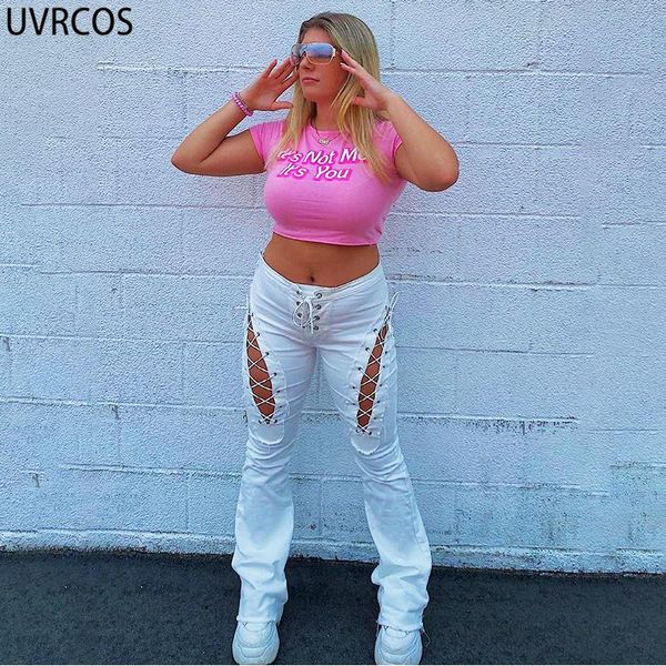women's pants & capris uvrcos streetwear women cyber y2k 2021 fashion autumn street style solid hollow out lace up straight high waist, Black;white
women's pants & capris uvrcos streetwear women cyber y2k 2021 fashion autumn street style solid hollow out lace up straight high waist, Black;white
