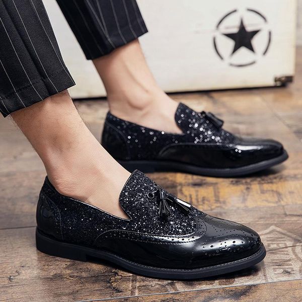 dress shoes fashion 2021 men's stylish casual leather men lether piergitar italian for formal lather mens loafers, Black
dress shoes fashion 2021 men's stylish casual leather men lether piergitar italian for formal lather mens loafers, Black