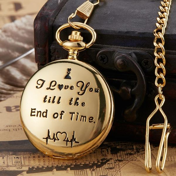 pocket watches quartz watch anniversary present i love you engraved fob chain necklace pendants gift reloj de bolsillo, Slivery;golden
pocket watches quartz watch anniversary present i love you engraved fob chain necklace pendants gift reloj de bolsillo, Slivery;golden