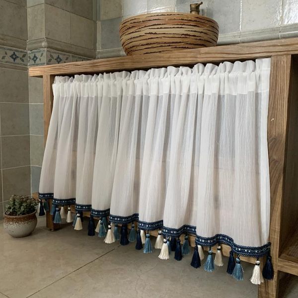 curtain & drapes american white short curtains thick fabric tulle blue tassel hem kitchen half home wine cabinet drapery
curtain & drapes american white short curtains thick fabric tulle blue tassel hem kitchen half home wine cabinet drapery