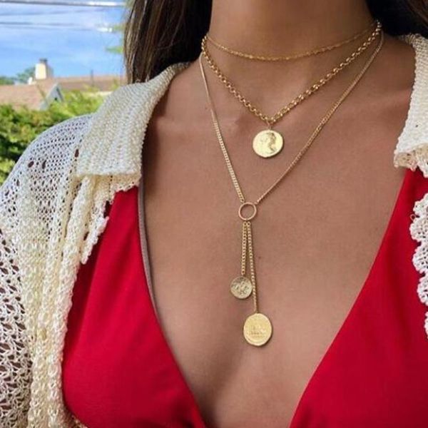 pendant necklaces gold choker nacklace chain women charms boho statement jewelry gothic 2021 fashion girl alloy metal 3 layer multi-storey, Silver
pendant necklaces gold choker nacklace chain women charms boho statement jewelry gothic 2021 fashion girl alloy metal 3 layer multi-storey, Silver
