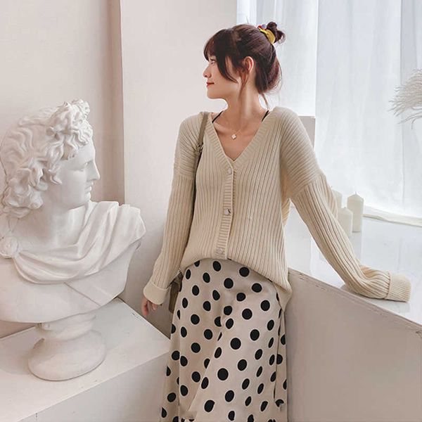 autumn outwear wool cardigan jacket loose harajuku sweater coat female plush shirt 210531, Black;brown
autumn outwear wool cardigan jacket loose harajuku sweater coat female plush shirt 210531, Black;brown