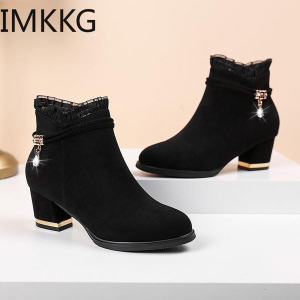 boots 2021 elegant ankle women's lace short boot lady fashion evening party high heel shoes suede botas classic black
boots 2021 elegant ankle women's lace short boot lady fashion evening party high heel shoes suede botas classic black