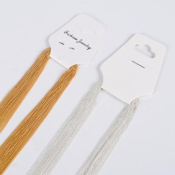 chains 12pcs/lot 45cm 1.3mm fine curb link necklace for women jewelry making accessories material supplies, Silver
chains 12pcs/lot 45cm 1.3mm fine curb link necklace for women jewelry making accessories material supplies, Silver