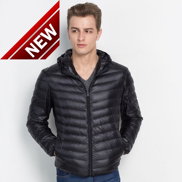 2019 new style thin down jacket men's hooded winter plus-sized men's wear coat, Black
2019 new style thin down jacket men's hooded winter plus-sized men's wear coat, Black