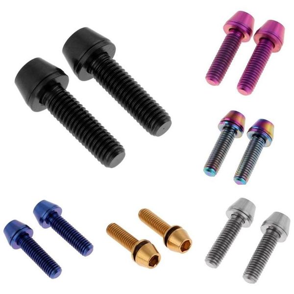 tools 2pcs road mountain bicycle titanium alloy bolts taper head screw with gasket accessories replacement parts
tools 2pcs road mountain bicycle titanium alloy bolts taper head screw with gasket accessories replacement parts