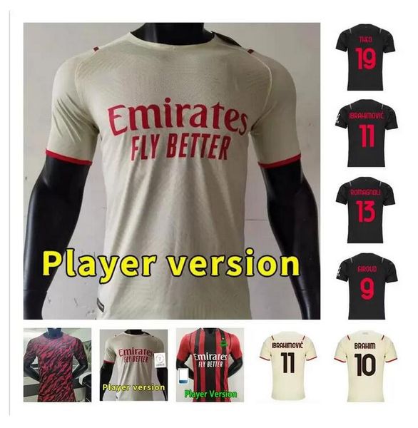 player version 21 22 tomori giroud r.leão kjær soccer jerseys ibrahimovic brahim giroud m.maignan tonali kessie theo rebic romagnoli calhano, Black;yellow
player version 21 22 tomori giroud r.leão kjær soccer jerseys ibrahimovic brahim giroud m.maignan tonali kessie theo rebic romagnoli calhano, Black;yellow