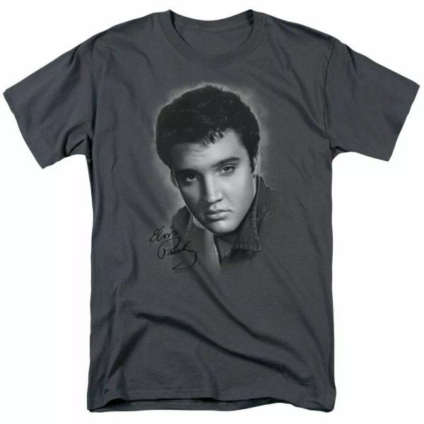 Elvis Presley Grey Portrait T Shirt Mens Licensed The King Tee Charcoal, White;black
Elvis Presley Grey Portrait T Shirt Mens Licensed The King Tee Charcoal, White;black