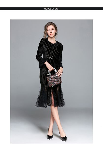 mermaid black winter pink fishtail knitted velvet women dresses new arrival mesh flare sleeve bodycon long dress, Black;gray
mermaid black winter pink fishtail knitted velvet women dresses new arrival mesh flare sleeve bodycon long dress, Black;gray